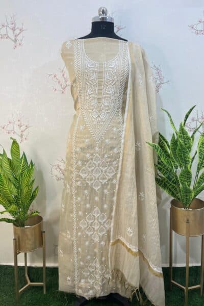 Premium Lucknow chikankari dress material collection