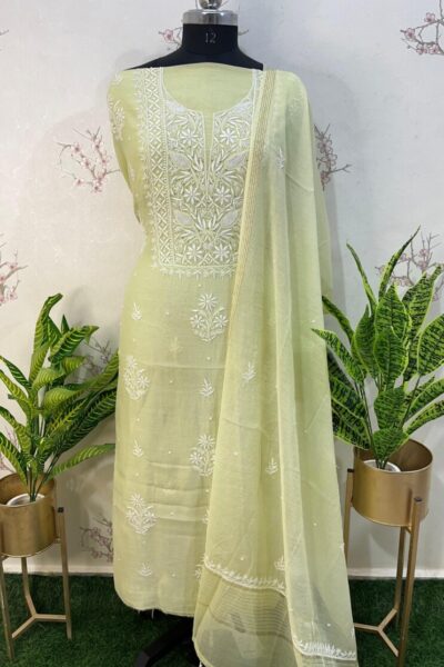 Pure Mulmul Unstitched Two Pieces Set