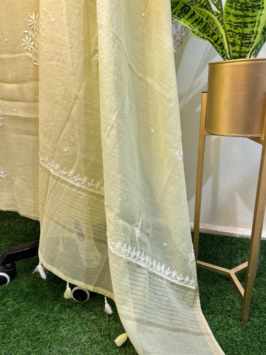 Pure Mulmul Unstitched Two Pieces Set - Image 4