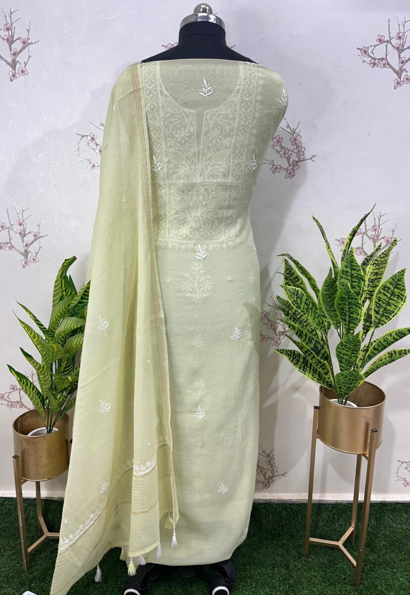 Pure Mulmul Unstitched Two Pieces Set - Image 3