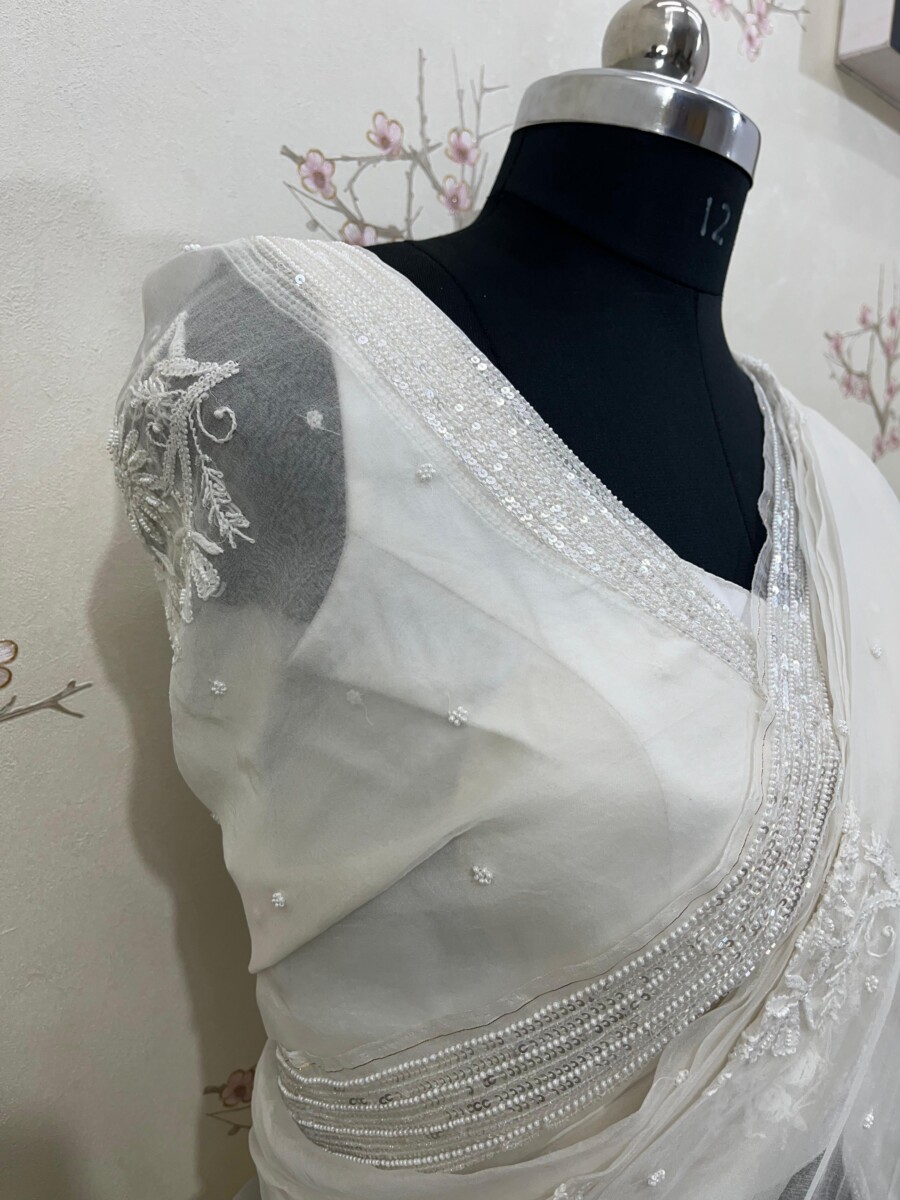 pure Organza silk saree