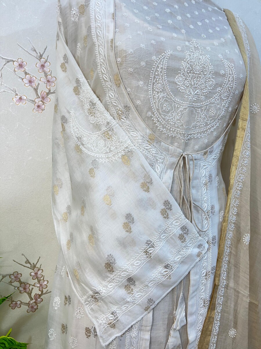 sherwani suit semi stitched two piece set - Image 3