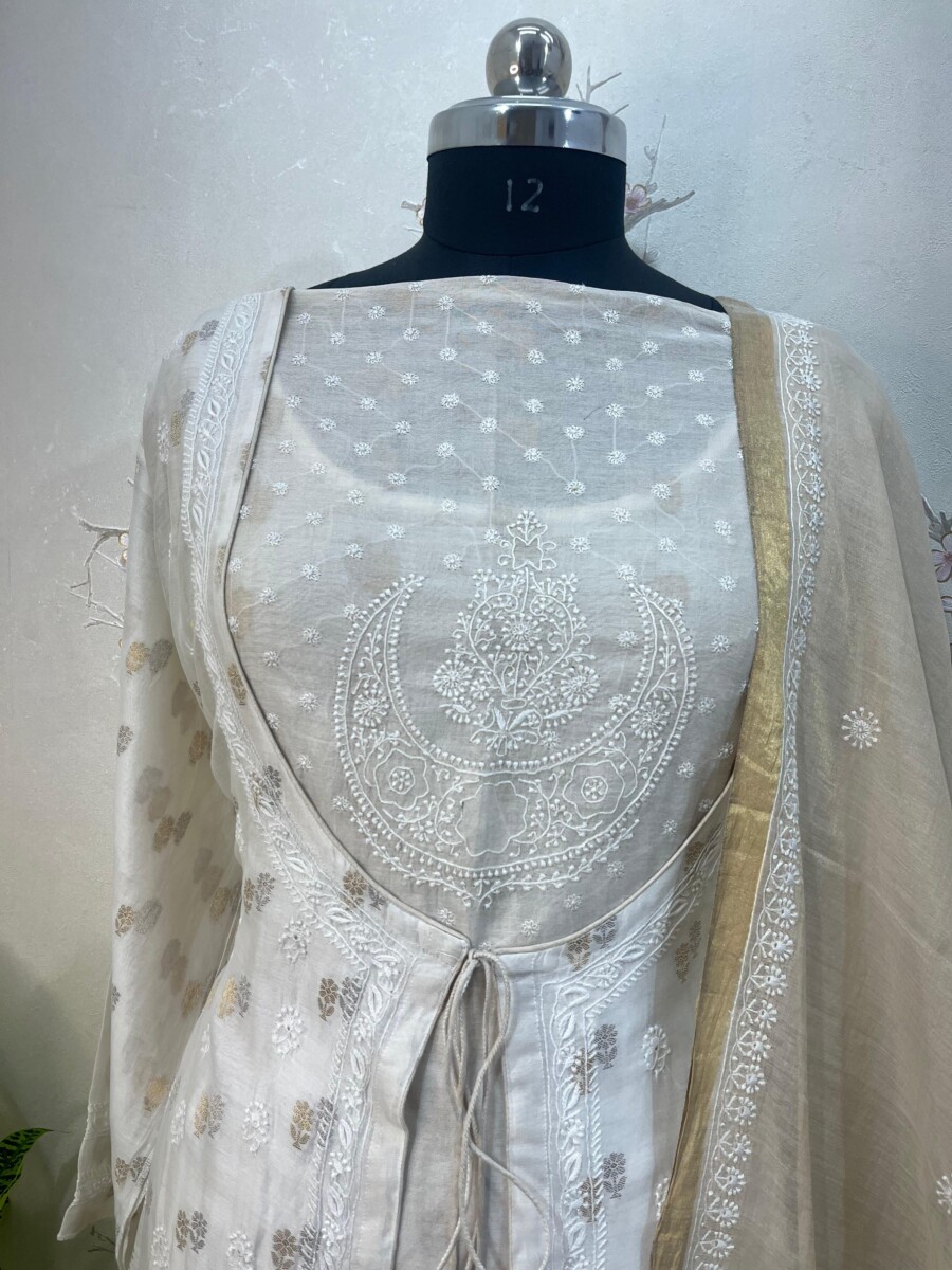 sherwani suit semi stitched two piece set - Image 4