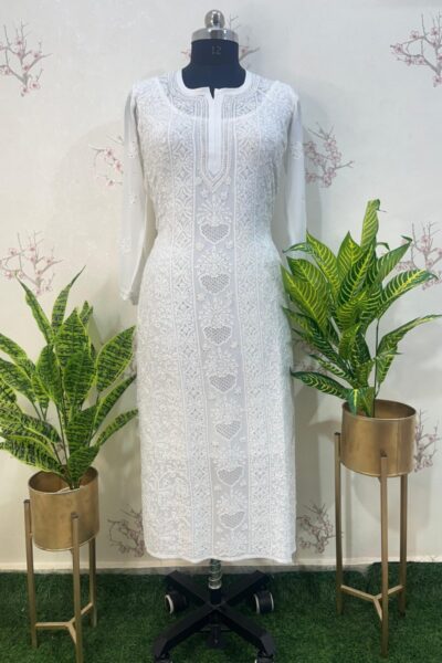 viscose Georgette stitched Kurti