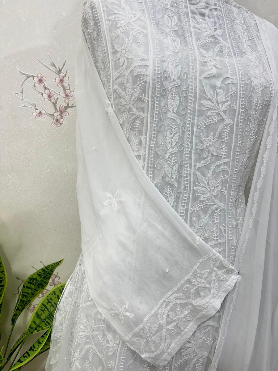 viscose Georgette Anarkali semi stitched - Image 4