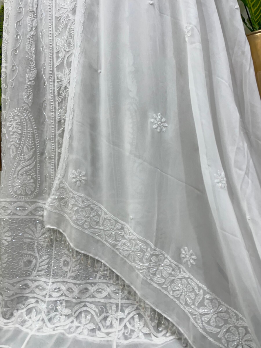 viscose Georgette Anarkali semi stitched - Image 5