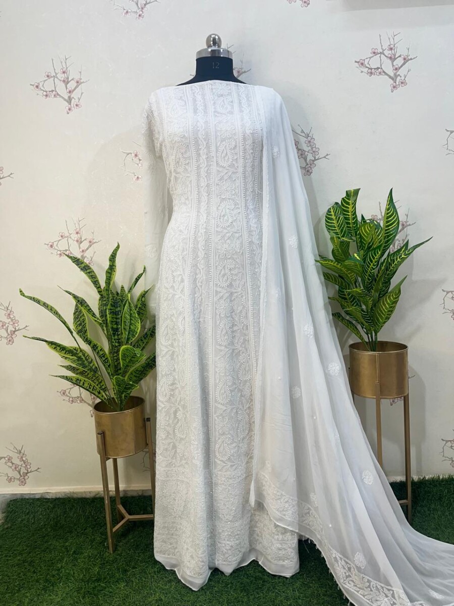 viscose Georgette Anarkali semi stitched