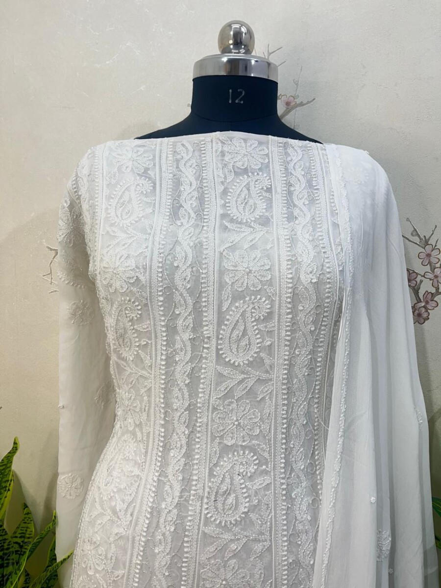 viscose Georgette Anarkali semi stitched - Image 2