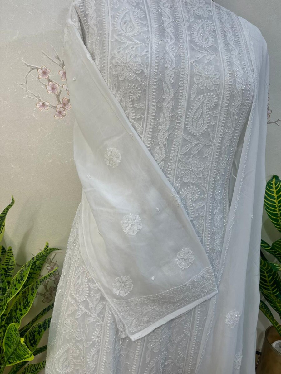 viscose Georgette Anarkali semi stitched - Image 4