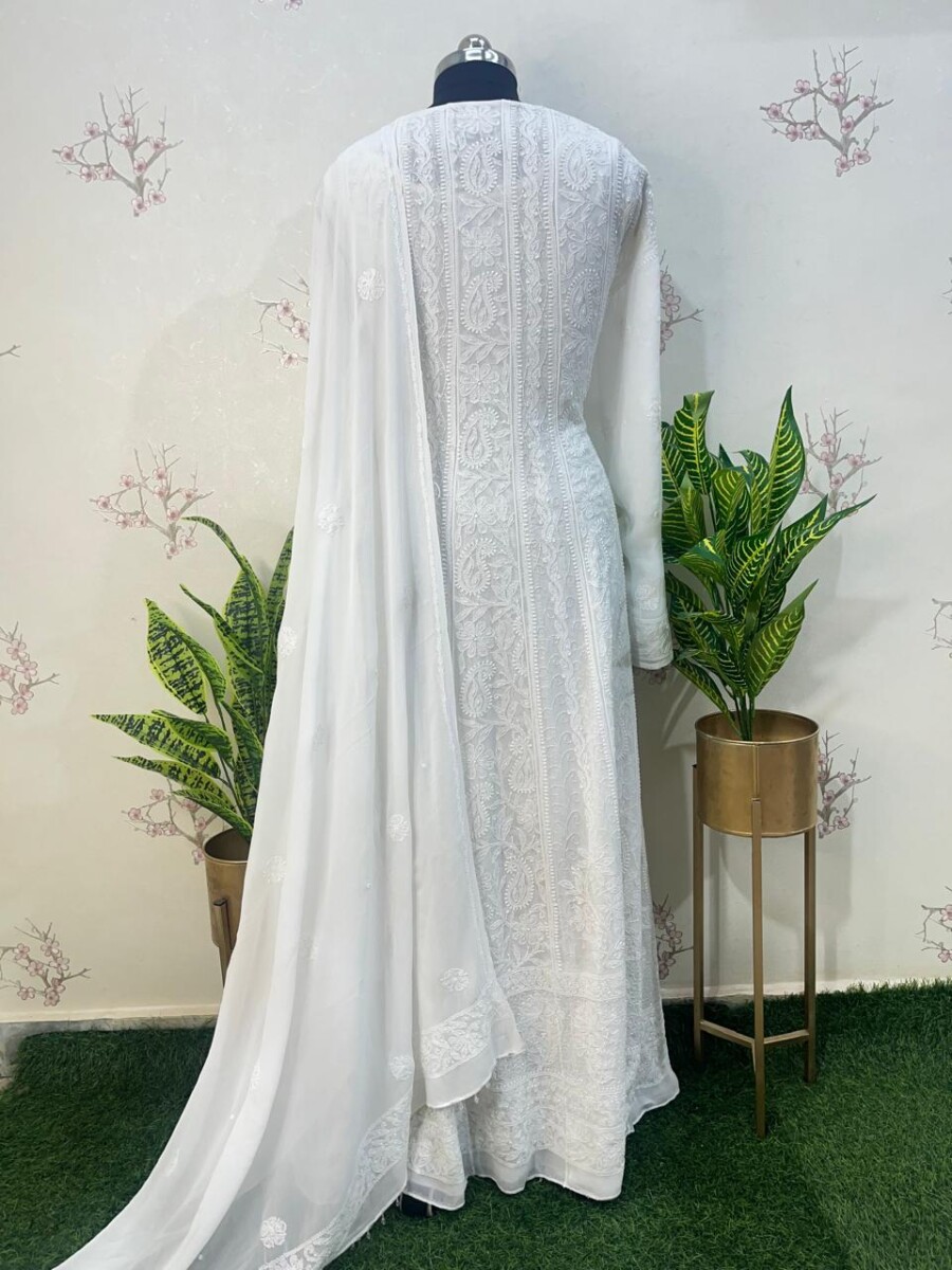 viscose Georgette Anarkali semi stitched - Image 5