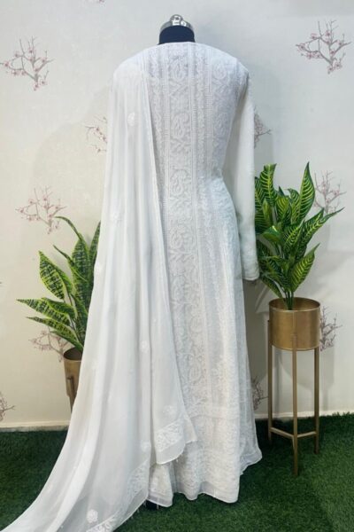 viscose Georgette Anarkali semi stitched