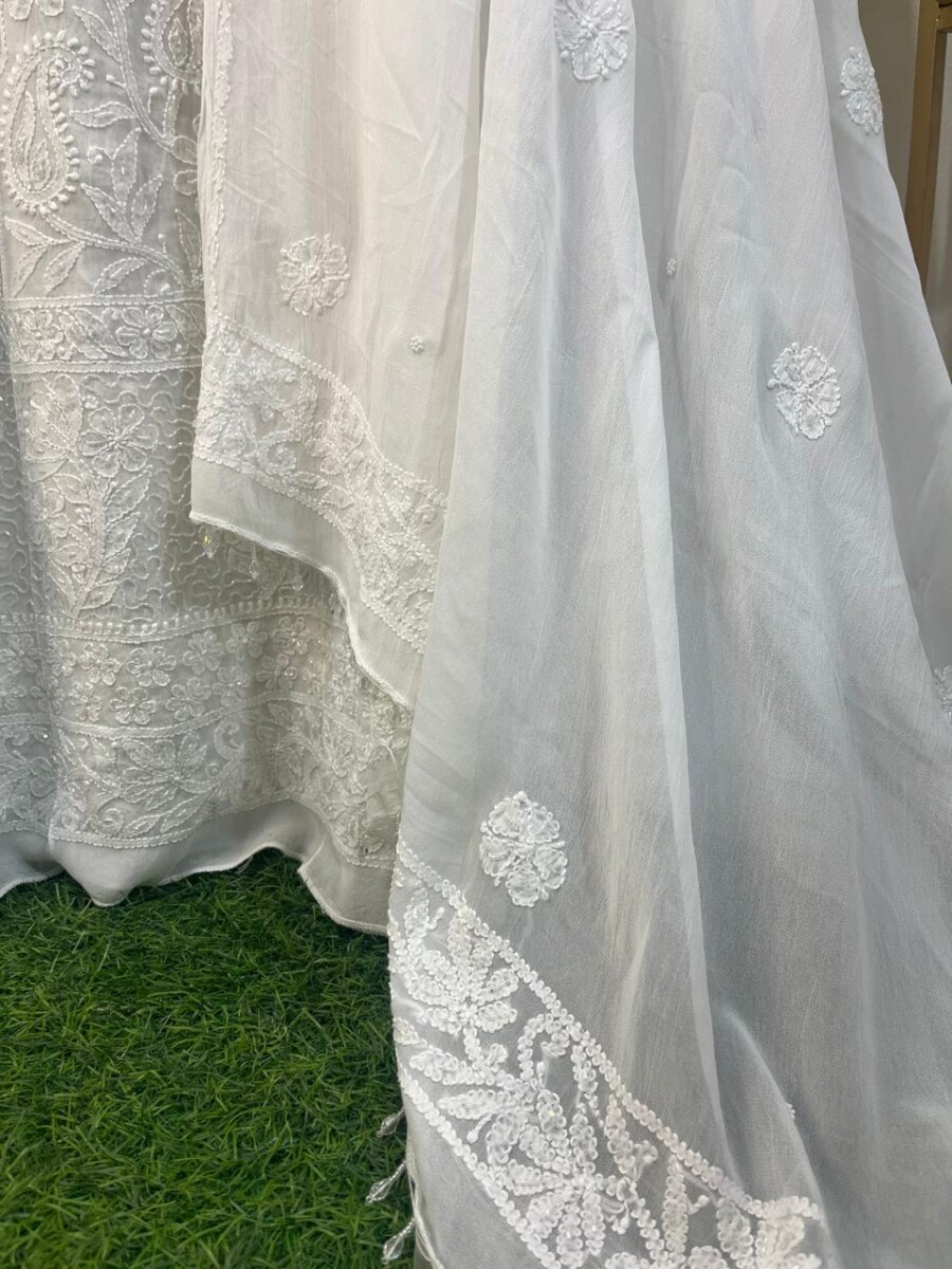 viscose Georgette Anarkali semi stitched - Image 6