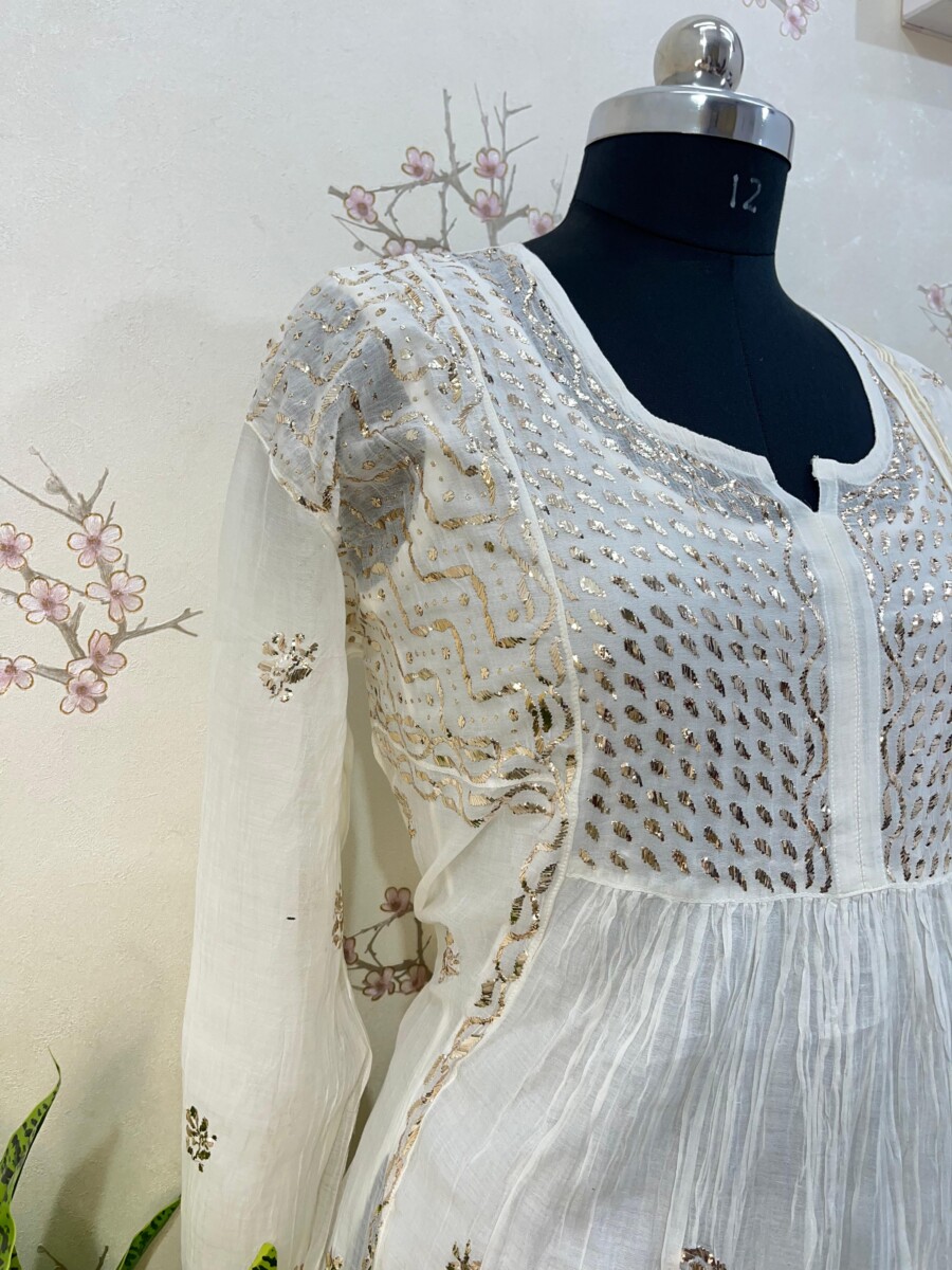 Indo western semi stitched two piece set - Image 3