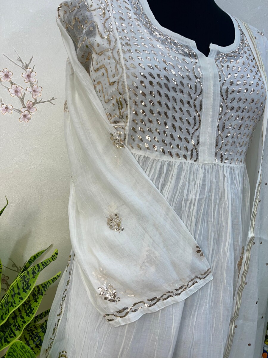 Indo western semi stitched two piece set - Image 4