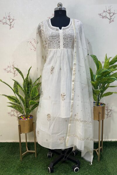 Indo western semi stitched two piece set