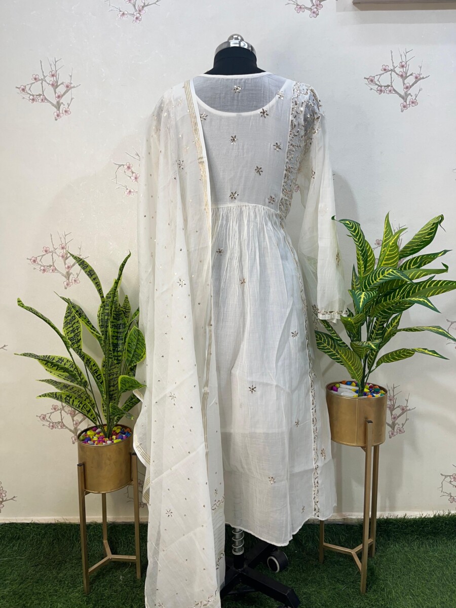 Indo western semi stitched two piece set - Image 5