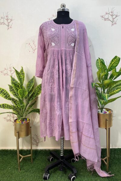 Indo western semi stitched two piece set