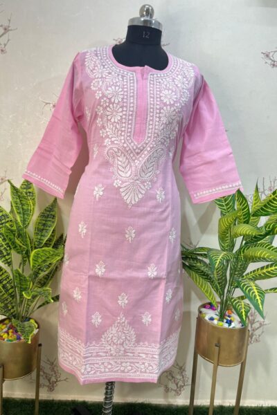 cotton Linen stitched Kurti